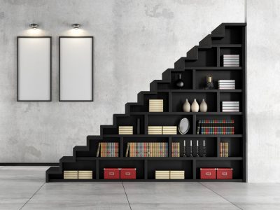 TOP 10 pomysłów na bibliotekę pod schodami